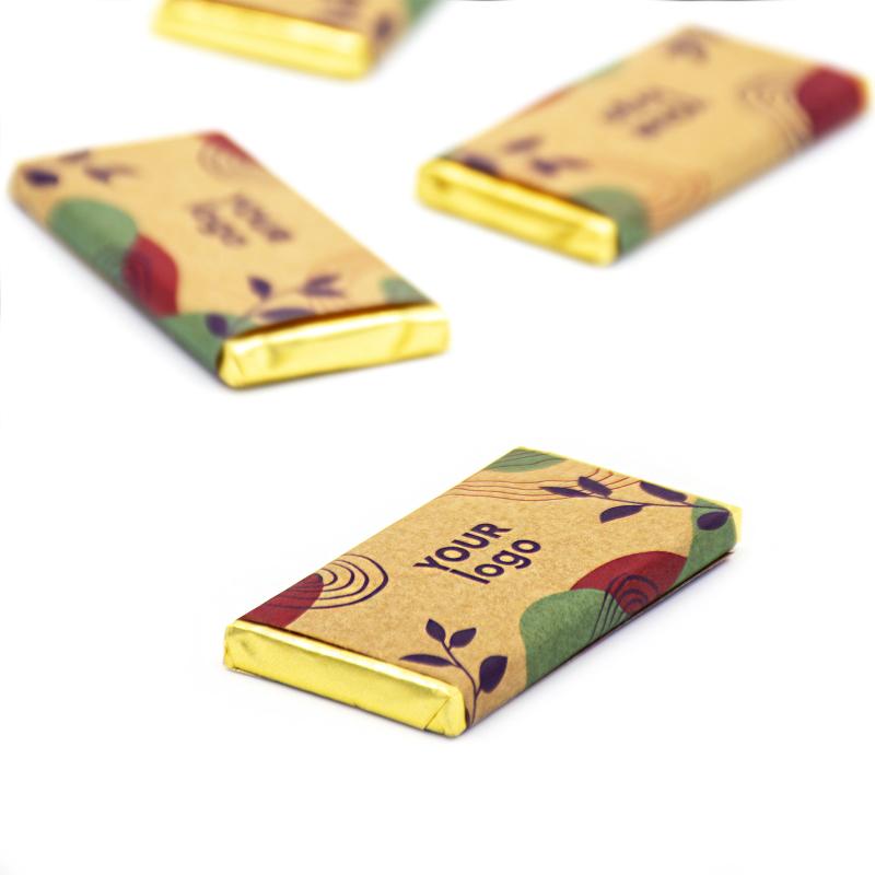 Шоколад з логотипом 10 г крафт